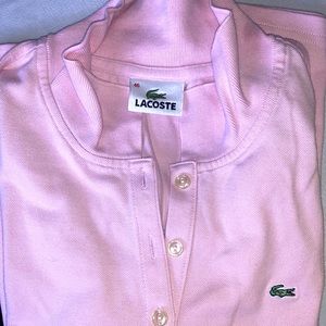 Genuine Lacoste pink polo, size 46